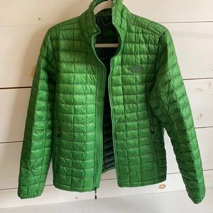 Green North Face Puffer Jacket